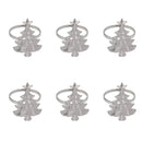 1/6 Pçs Anéis de Guardanapo de Natal