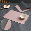 Tapete de Mesa de Jantar de Couro Dupla Face